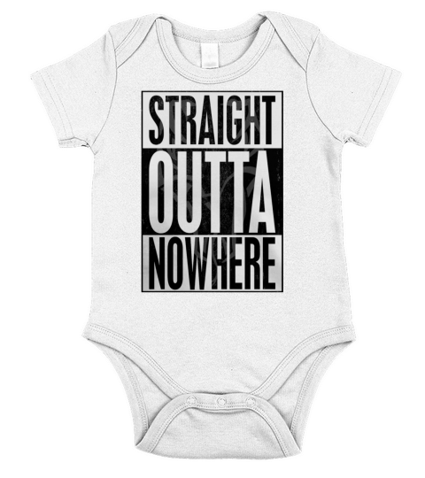 Straight Outta Nowhere T-Shirts Short Sleeve Baby One-Piece