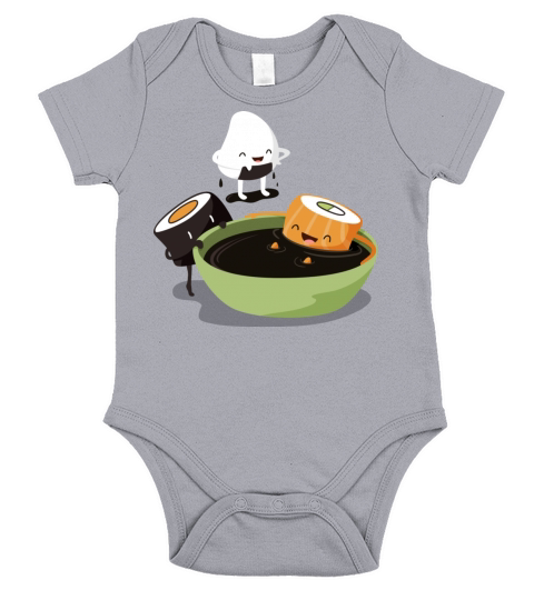 Sushi Soy Bath Short Sleeve Baby One-Piece