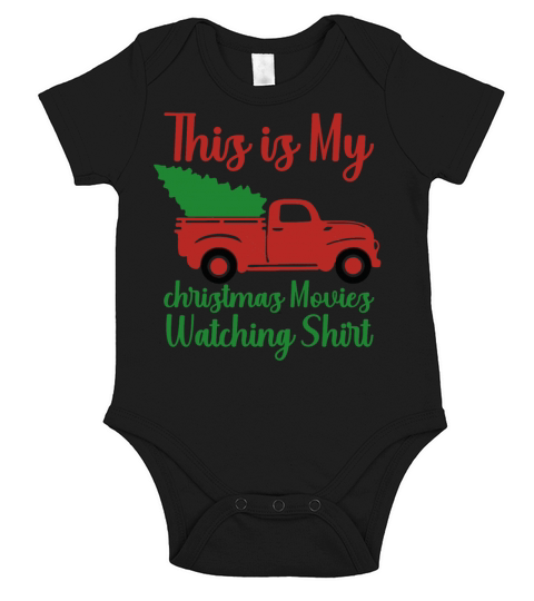 This Is My Christmas Movie Watching Short Sleeve Baby One-Piece