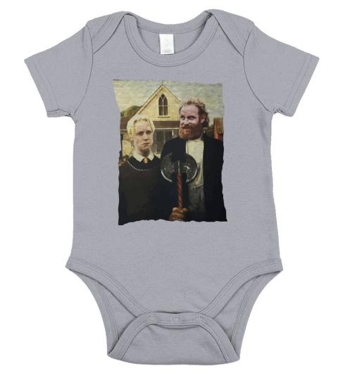 Tormund and Brienne Westeros American Gothic shirt - Coffee Mug (colored) Short Sleeve Baby One-Piece