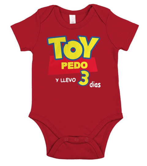 Toy pedo y llevo 3 dias Short Sleeve Baby One-Piece