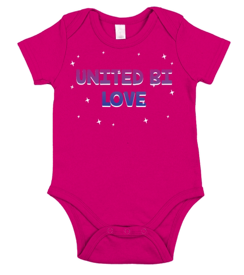 United Bi Love Bisexual LGBTQ Bi Pride LGBT Gay Short Sleeve Baby One-Piece