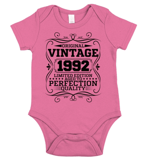 Vintage 1992 Original Limited Edition Short Sleeve Baby One-Piece