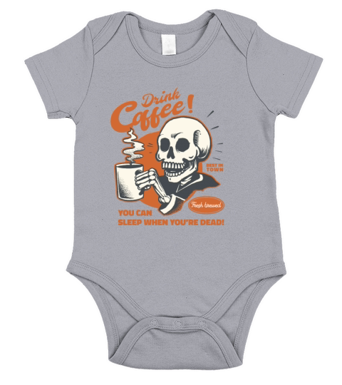 Vintage coffee T-shirt Short Sleeve Baby One-Piece