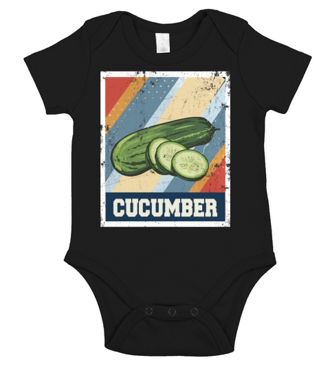 vintage style Cucumber Short Sleeve Baby One-Piece