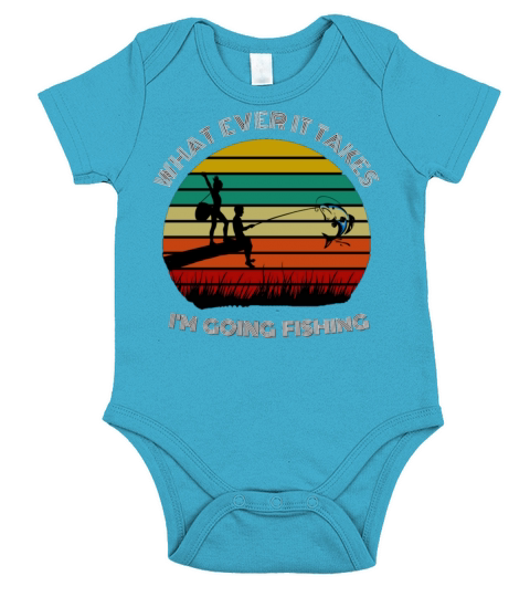 Vintage Style Fishing Short Sleeve Baby One-Piece