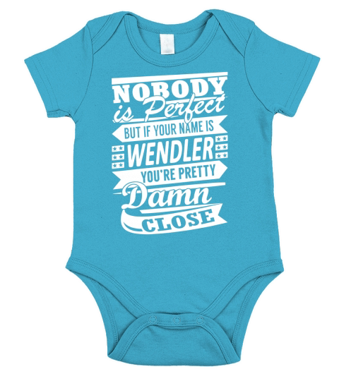 WENDLER Nobody's Perfect Name Hemden Short Sleeve Baby One-Piece