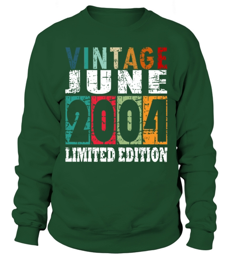 2004 vintage born in June gift Sweatshirt Unisex