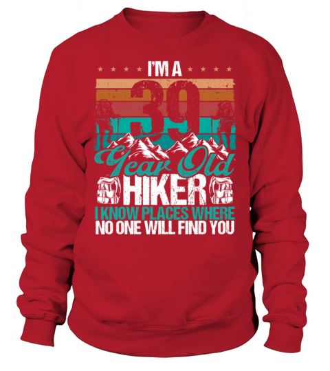 39 Birthday Hikers Vintage Mountains 39 Years Old Sweatshirt Unisex