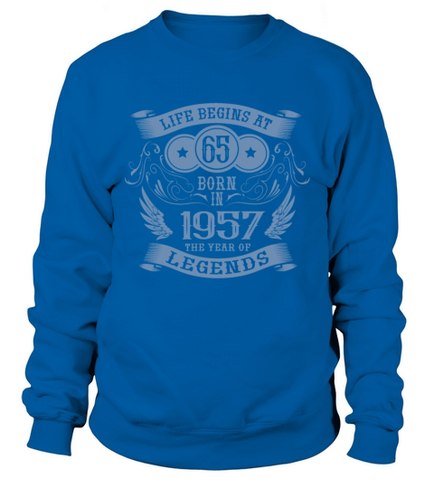 65th Birthday Gifts Vintage 1957 Vintage Sweatshirt Unisex