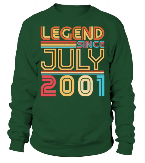 Birth Month July 2001 Sweatshirt Unisex