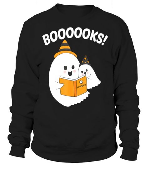 Funny Teacher Halloween Ghost booooooks boo read Sweatshirt Unisex