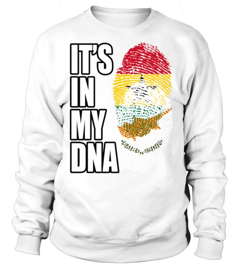 Ghanaian And Cypriot Mix Heritage DNA Flag Sweatshirt Unisex