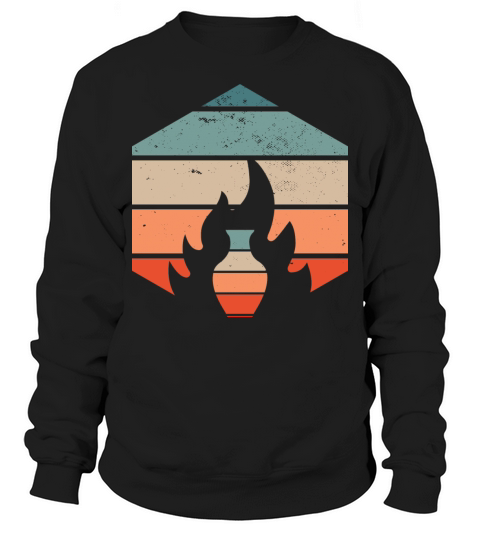 Retro Vintage Kiln Ceramics Pottery Lover Sweatshirt Unisex