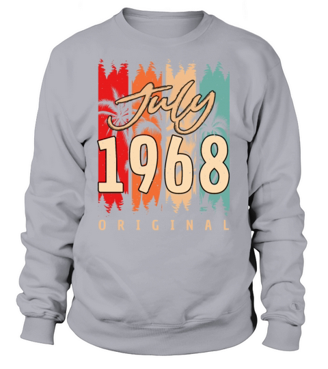 Vintage 1968 In July Sweatshirt Unisex