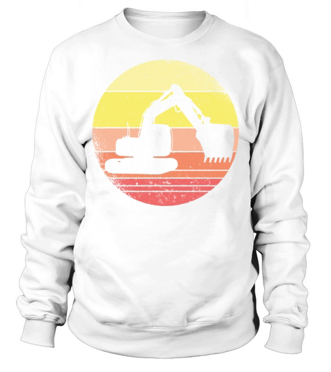 Vintage Retro Excavator Sweatshirt Unisex