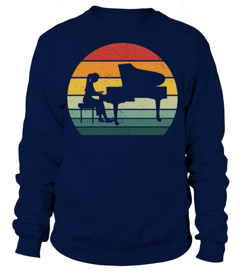 Vintage Retro Grand Classical Piano Vintage Music Sweatshirt Unisex