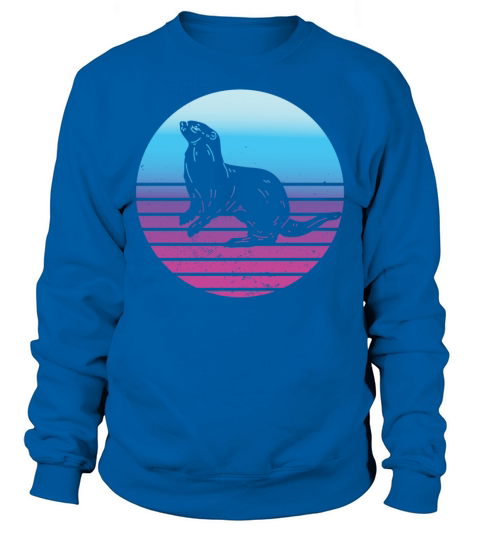 Vintage Retro Otter Lover Sweatshirt Unisex