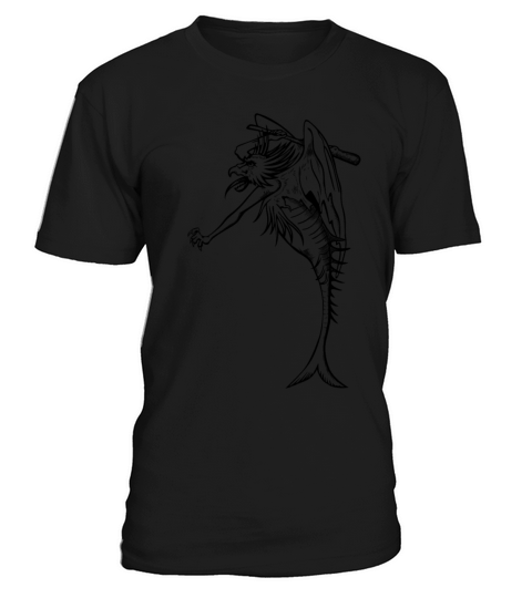 dragon monster with wings and tail of a fish T-Shirt Unisex