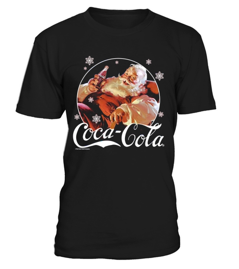 Original Coca-Cola Vintage Relaxing Santa Christmas Graphic sweater T-Shirt Unisex