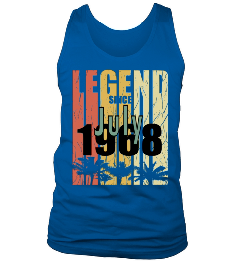 1968 july vintage birthday Tank Top Unisex