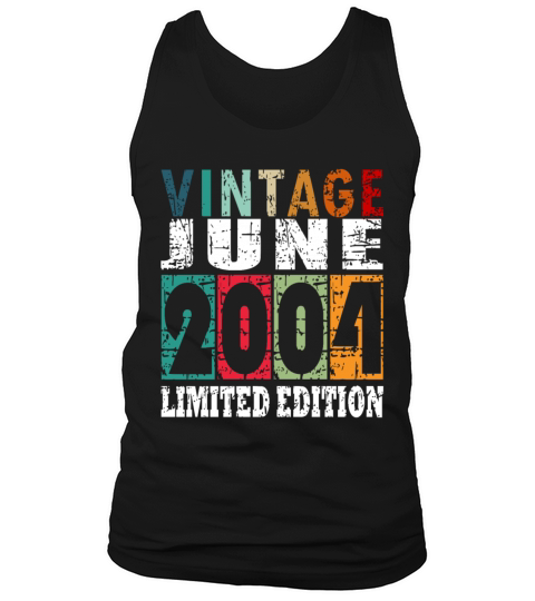 2004 vintage born in June gift Tank Top Unisex