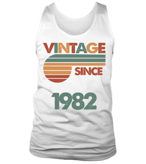 40th Vintage Birthday 1982 Tank Top Unisex