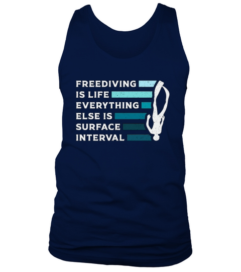 Freediving Is Life Diving Apnoe Fans Freediver Tank Top Unisex
