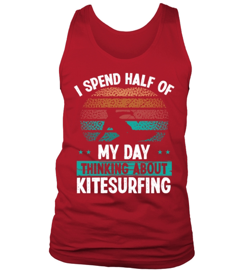 Kitesurfing Vintage Thinking about Kiteboarding Tank Top Unisex