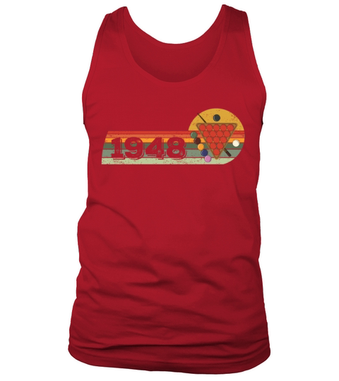 Snooker Snooker-game Vintage born 1948 Birthday Tank Top Unisex