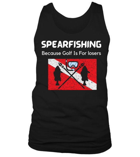 Spearfishing Because Golf Is For losers vintage Tank Top Unisex