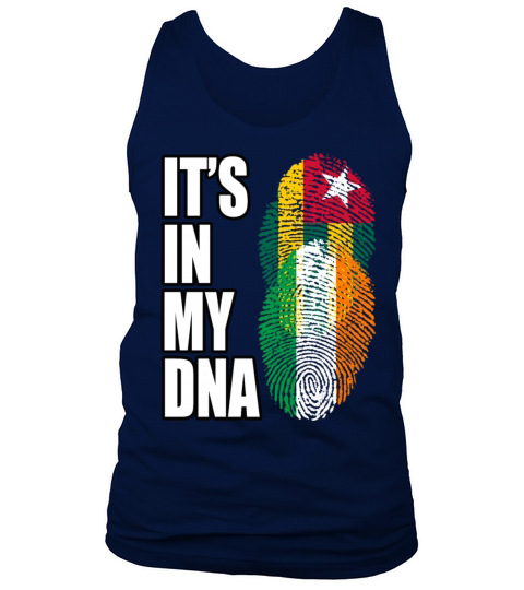 Togolese And Irish Mix Heritage DNA Flag Tank Top Unisex