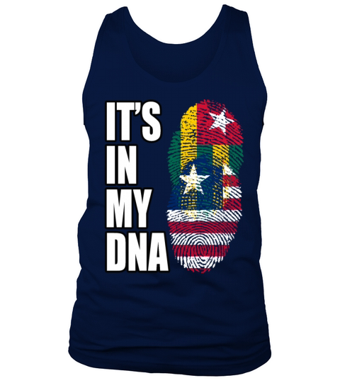 Togolese And Liberian Mix Heritage DNA Flag Tank Top Unisex