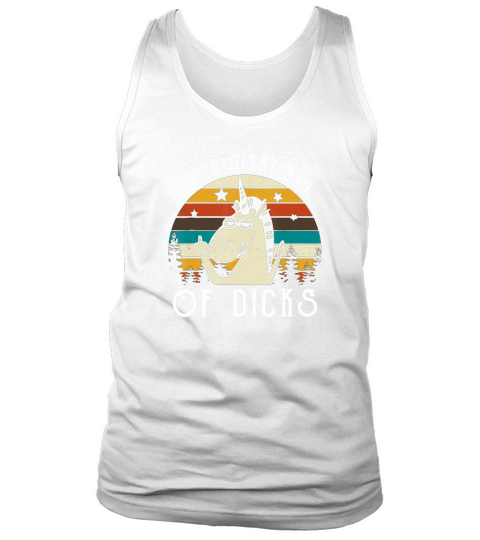 Unicorn Middle Finger Eat A Giant Bag Of Dicks Tank Top Unisex