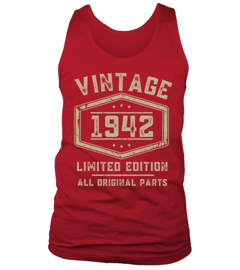Vintage 1942 80th Birthday 80 Years Tank Top Unisex