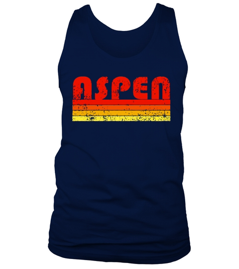 Vintage Retro Aspen Colorado T-Shirt Tank Top Unisex