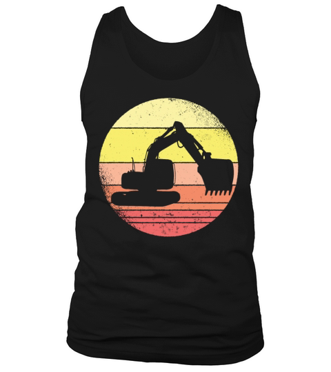 Vintage Retro Excavator Tank Top Unisex