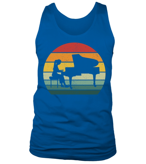 Vintage Retro Grand Classical Piano Vintage Music Tank Top Unisex