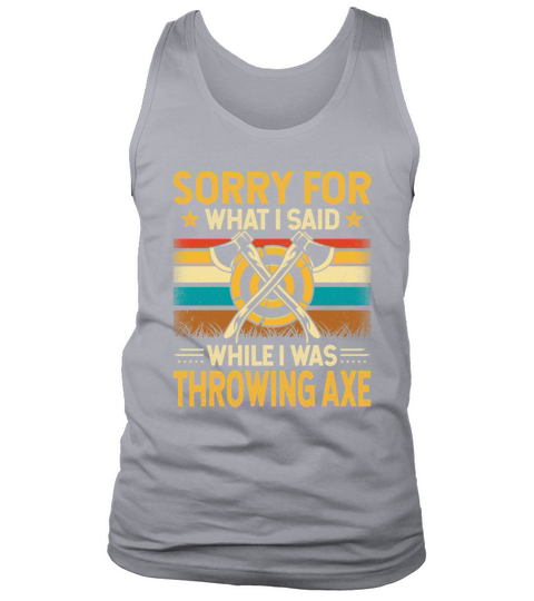 Vintage Style Sorry for What I Said While I Was Tank Top Unisex