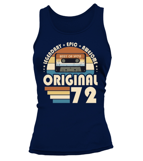 50th birthday vintage 1972 original 1972 Tank top Woman