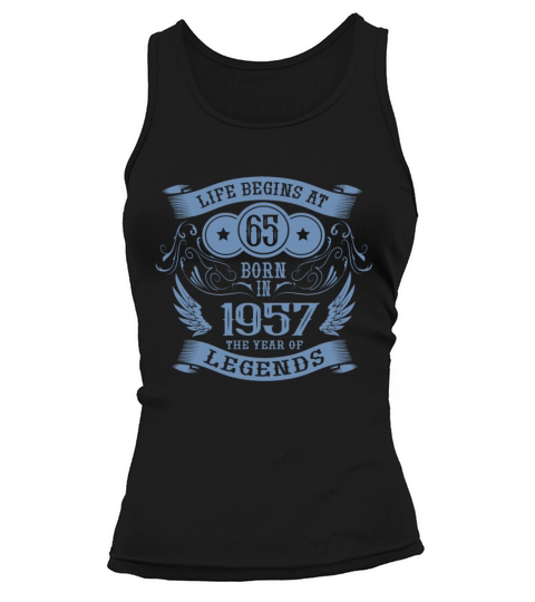 65th Birthday Gifts Vintage 1957 Vintage Tank top Woman