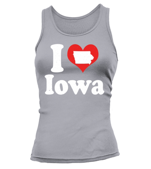 America Citizen US State Love I Heart Iowa Tank top Woman