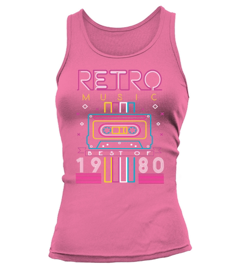 Best Of 1980 Retro Cassette Vintage Birthday Tank top Woman