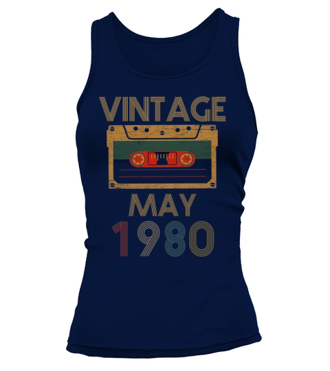 Born In May 1980 Vintage Birthday Tank top Woman