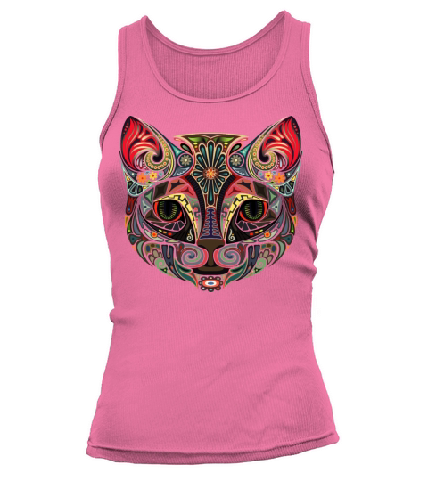Cat Face MultiColor Tank top Woman