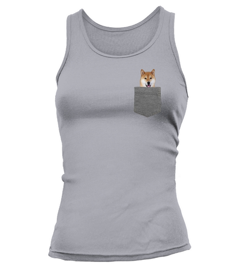 Dog in Your Pocket Tshirt Shiba Inu Shirt Doge Tee Tank top Woman