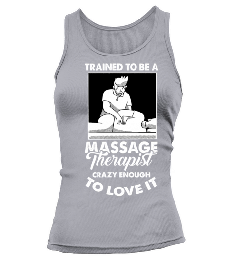 Funny Quote Trained To Be a Massage Vintage Therap Tank top Woman