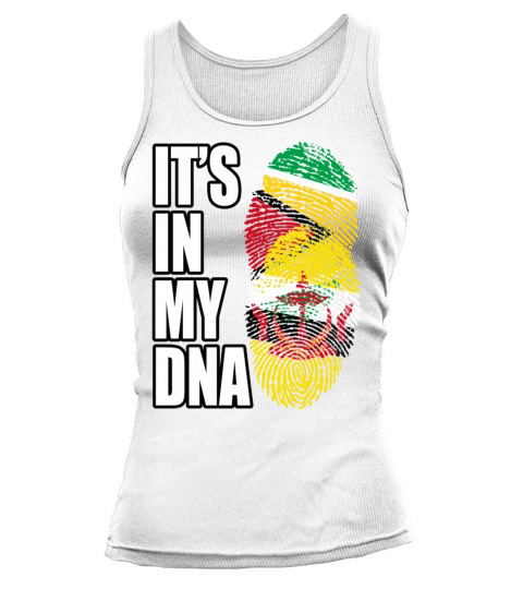 Guyanese And Bruneian Mix Heritage DNA Flag Tank top Woman