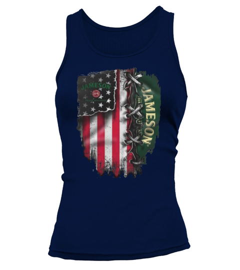 Jameson Irish Whiskey inside American flag Tank top Woman