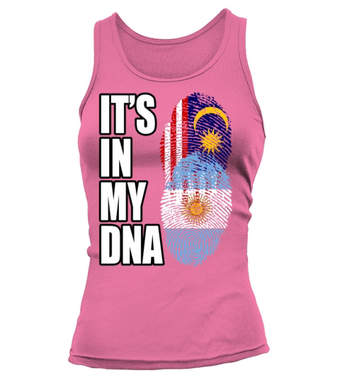 Malaysian And Argentinian Mix Heritage DNA Flag Tank top Woman